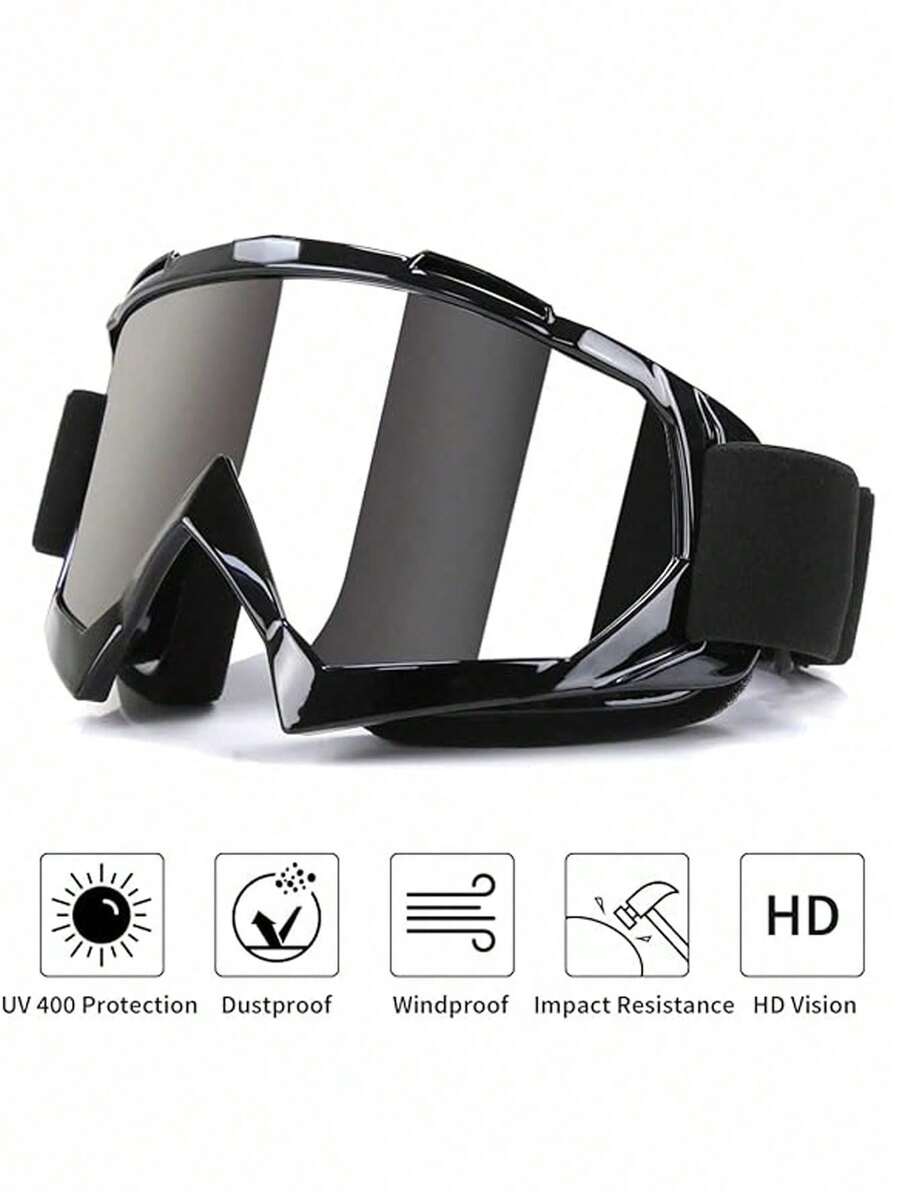 Integrated TPU Frame PC Lens Goggles, Motorcycle Off-Road Riding Sports Windproof, Dustproof And Sandproof Goggles