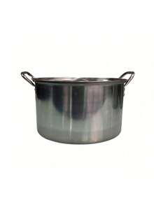 4 piezas  Juego de Ollas con Tapa Acero Inoxidable, Olla de acero inoxidable - Plateado - Ver 4