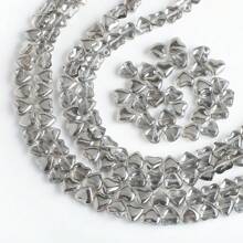 50pcs 8mm Side Drilled Glass Heart/Butterfly Beads For DIY Jewelry Making, Can Be Used For Necklaces, Bracelets, Earrings, Belts, Headpieces, Shoes, Phone And Key Chains, Etc.