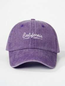 1pc Women Embroidered "CALIFORNIA" Baseball Cap, Adjustable Outdoor Casual Sun Protection Hat Suitable For Spring, Autumn, Travel, Beach, Vacation, Also Suitable For Men, Y2K Style Young Adult Cap - Baseball Cap - View 19