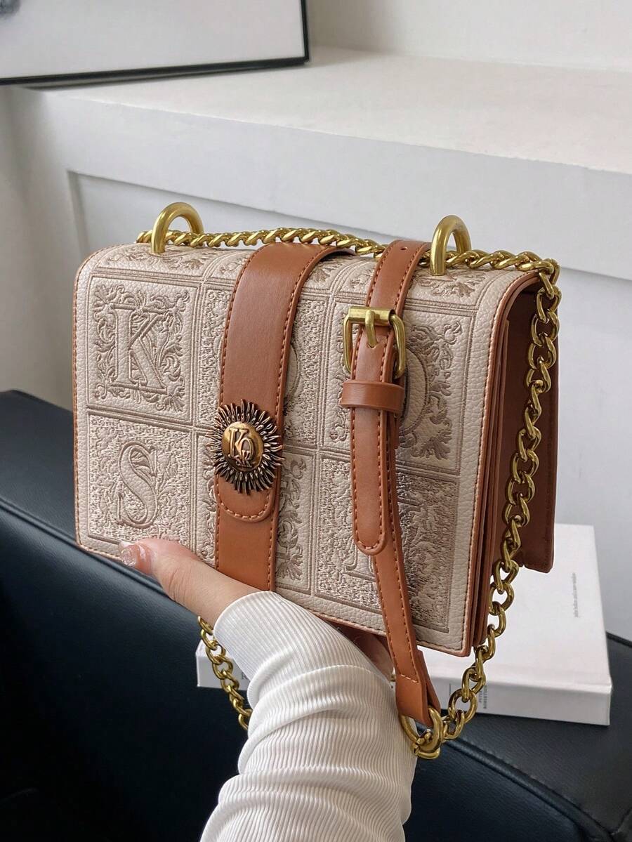 Mini Retro Square Bag, Fashion Crossbody Shoulder Bag