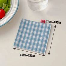 1pc/3pcs Vintage Striped Coaster Square Grid Fabric Insulation Coaster Set Coffee Cup Coaster Mug Coaster Suitable For Table Decor, Home Decor, Kitchen Decor