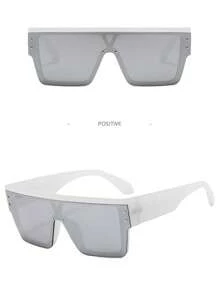 1pc Men's Fashionable Multi-Color Street Style Outdoor Sunglasses, Summer