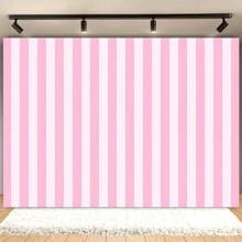 Fashionable Pink And White Striped Photography Background Banner - Perfect For Birthday Parties, Teen Showers, Sweet Portraits, And Outdoor Activities - Durable And Versatile Decorative Fabric, Birthday Party Decorations