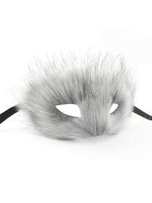 Plush Semi-Cover Seductive Fox Masquerade Mask