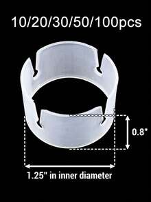 20/50/100 PCS Decorative Decor Balloon Rings Buckle Balloon Arch Folder Convenient Clip Connector Balloon Clips For Balloon Arch - 100pcs - View 4