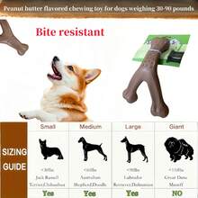 Durable Y-Shaped Nylon Bone Dog Chew Toy, Suitable For Intense Chewing, Indestructible Dog Toy - Brown - View 8