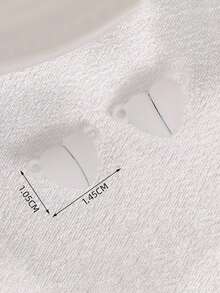 10 piezas Broches magnéticos con forma de corazón, dorados y plateados, para hacer joyas DIY como pulseras, collares para San Valentín