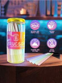 Color Canned Pre-Rolled Cone + Random Color Smoke Mill + Black Funnel Ultra-Thin Slow Burning With Tip Roll Paper Portable Tapered Roll Paper Lovers Gift Party Gift For Friends Gift Outdoor Items, Pre-Rolled Filter Paper Accessories Easy To Carry