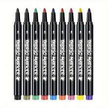 12 Colors Fabric Textile Markers Pens Set - , Indelible And Permanent Fabric Paint Fine Point Textile Marker Pen