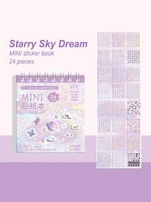 3 piezas/2 piezas/1 pieza Pegatinas mini para fosas nasales para planificador, pegatinas pequeñas para uñas para niñas y niños, pegatinas transparentes y resistentes al agua para manualidades y doodle, pegatinas de dibujos animados lindos para fundas de teléfono - Mini libro de pegatinas - Ver 13