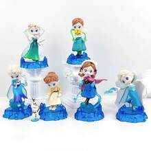 1/6pcs Frozen Cartoon Hand Princess Aisha Anna Blind Box Around The Doll Desktop Car Ornaments. - Multicolor - View 4