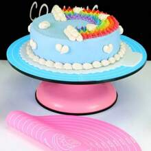 Silicone Baking Mat Round Baking Mat Cake Mat With Measurements Non Stick Dough Rolling Mat Pastry Mat For Making Macarons Bread Baking Accessories