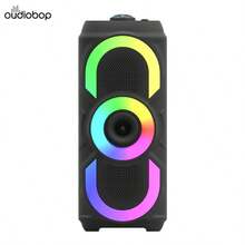 Large Portable Speaker Subwoofer RGB Light Rechargeable Home - Black - View 3
