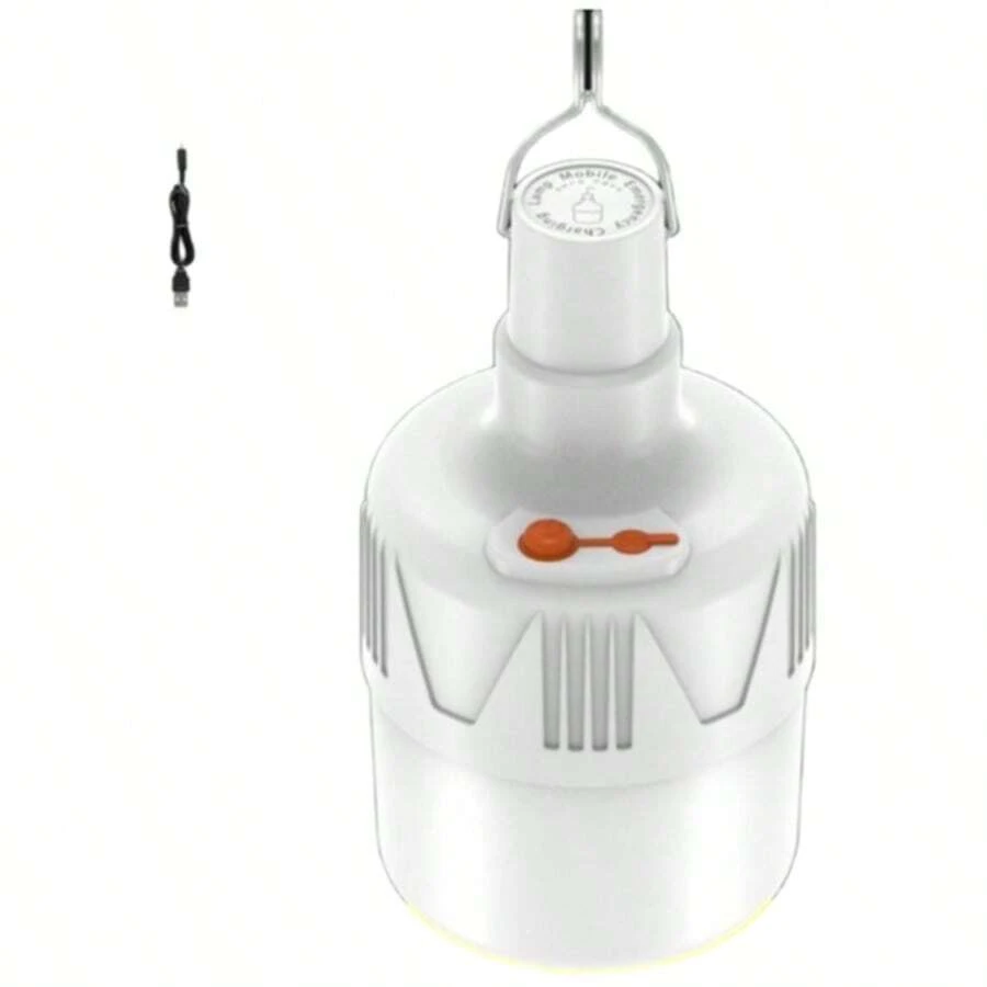 Bombilla LED recargable por USB para exteriores, 3 modos, alto brillo, luz de emergencia, Camping, pesca, linterna portátil, luz nocturna - aleatorio - Ver 1