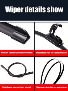 1PC General Motors General Motors U-Shaped Boneless Wiper Blade This Is A Universal U-Shaped Boneless Wiper Blade That Is Suitable For Most Cars. It Is Manufactured By General Motors, Which Means It Meets High Quality Standards. - Multicolor - View 5