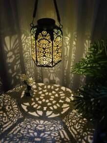 1 Stück Vintage Gusseisen Solar Beleuchtung, Outdoor LED Landschaftsbeleuchtung für Terrasse, Hof, Garten, Weg, Rasen, Straße, Party und Muttertags-Weihnachtsdekoration