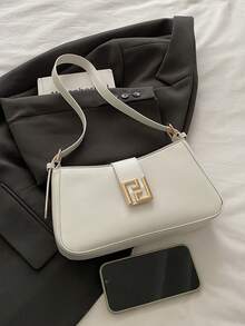 简约新月腋下包、单肩包、女士时尚通勤手提包和钱包