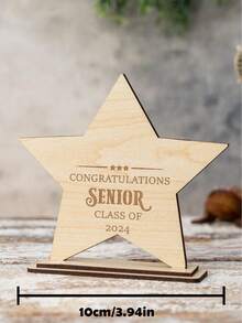 1pc Personalized Wooden Gifts, Customizable Text, Graduation Gifts, Decorations, Friends Gifts, Ornaments,Graduation,Graduation Decorations, Items - Multicolor - View 5