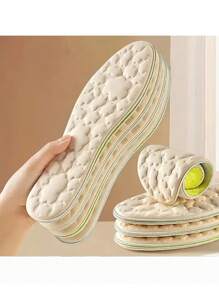 Breathable High Elasticity Shock-Absorbing Sports Insoles, Suitable For Men And Women,Ultra-Comfort Memory Foam Insoles For Men And Women - Anti-Odor, Sweat-Absorbing, Massage For Running, Sports, And Daily Wear - Breathable, And Foot Care Solution