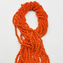 Atacado 10 Fios(1200+ Peças) Contas de Vidro Opal Brilhantes de 4mm/Contas de Vidro Austríacas/Contas Rondelle de Vidro/Contas Espaçadoras de Cristal para Pulseiras/Colares/Tornozelos/Brincos Artesanato de Joias/Contas Soltas DIY/Decoração de Casamento/Decoração de Árvore de Natal/Decoração de Feriados/Decoração de Ambiente