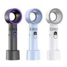 1 pieza Secador de pestañas recargable por USB con ventilador de mano inalámbrico con 5 velocidades de viento, adecuado para extensiones de pestañas