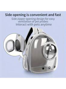 Airline-Approved Pet Carrier Backpack For Small Dogs & Cats Up To 12 Lbs - PC Acrylic Transparent Design, Ventilated Temperature-Resistant - TSA Compliant Travel Hiking Camping Vet Visits - Lightweight Portable Pet Carrier With Adjustable Straps & Safety Lock, Escape-Proof Hands-Free Pet Backpack Carrier For Airplane Car Carriers, Ideal Pet Travel Accessories Gift For Dog Cat Owners By IISVGE