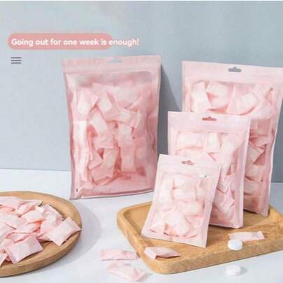 20/50/100/200 piezas de toallitas faciales desechables y suaves, empaquetadas individualmente, ideales para camping al aire libre