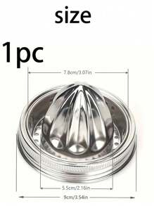 2 piezas Tapa de acero inoxidable para exprimidor de cítricos para frasco Mason de boca ancha, herramienta de exprimición de metal, suministros de cocina para hervir mariscos