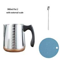 Candle Making Kit,32Oz/900ml Stainless Steel Molten Wax Pot With Drip-Free Pouring Spout Design Heat-Resistant Handle,Spoon And Silicone Coaster Included