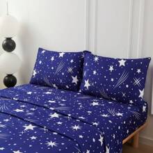 Biancheria Da Letto In Microfibra 3/4 Pezzi, Lenzuolo Con Angoli, Lenzuolo Matrimoniale, 1/2 Federe 50 X 80 Cm.