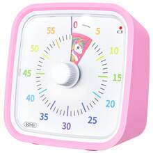 60 Minute Visual Timer With Night Light, Rainbow Disc With Protective Cover Drop Resistant Countdown Timer For Study, Office, Yoga Fitness, Etc. Silent Timer