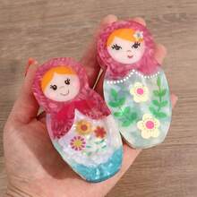1 Pc Cute Matryoshka Doll Acrylic Non-Slip Elegant Hair Clip For Women Summer Hair Claws Claw Clips Hair Clips Hair Jaw Clip Hair Clamps Hair Clutch Hair Claw Clip Fall Winter Hair Accessories For Women For Vacation Outfits Woman