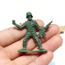 30/48pcs 5cm Military Soldier Miniature Figures Highly Detailed Plastic Army Model Set For Collectors Diorama Displays - Multicolor - View 4