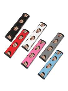 2pcs Customizable Cartoon Vehicle Seat Belt Covers - Soft Polyester Shoulder Pads, Multiple Colors, Fits All Cars, Seatbelt Padding | Elegant Accessory | Fashionable Car Decoration, Seat Belt Shoulder Strap Covers