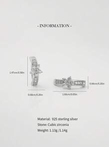 1PC 925 Sterling Silver Diamond Flowers Navel Ring Belly Button Reverse Belly Ring Navel Jewelry For Women Daily Wear Anniversary Birthday