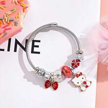 Sanrio 1Pc Kitten Cat Bracelet, Creative Bracelet, Sweet Gift For Women, Best Birthday Gift, Valentine's Day Gift, Party Gift