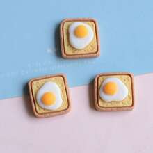 11pcs Versatile Resin Egg Toast Fridge Magnets, Home Decor Stickers For Bedroom, Living Room, Office, Whiteboard, Memo Board, Kitchen, Dishwasher, Cabinet, Birthday Party Decoration