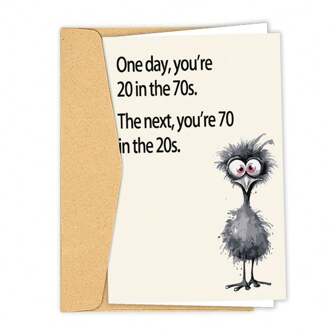 Unique 70th Birthday Card Gifts For Men & Women, 70th Birthday Decorations, Cool Gifts For 70 Year Old Female And Male
