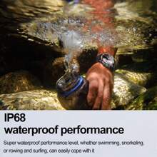 Military Rugged Smart Watch For Men Women, 1.43" AMOLED GPS Smartwatch IP68 Waterproof  530mAh Battery With Altitude Compass Air Pressure 60+Sports Fitness Tracker For Outdoor, Climbing, Camping, Running, Gym,Compatible With IOS Android