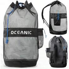 Oceanic Mesh Backpack Gear Bag - Black - View 1