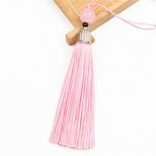 10 件金属帽流苏饰品、护身符、幸运符、串珠流苏、流苏书签、香囊流苏