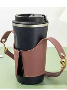 PU Leather Sleeve, Cup Tote Holder, Portable Milk Tea Cup Insulation Sleeve