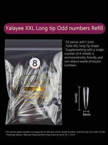 50 pezzi/240 pezzi Unghie finte da donna e ragazze in gel extra lunghe a stiletto con estremità matte, 2 in 1 per manicure