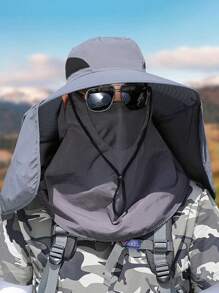 1 pieza Sombrero de sol de verano para hombre, sombrero de pesca de exterior con protección UV, 5 estilos diferentes de uso