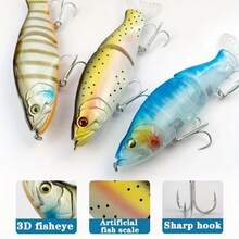 33克2节悬浮铅笔形拟饵，多节仿生鱼饵，硬饵，适用于鲈鱼和海钓