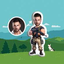 Customized 3D Print Shape Shifting Pillow - Personalized Military Design, Interesting Gift For Friends And Family, Soft Knitted Fabric, Mixed Color