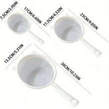 Embudo colador de plástico, exprimidor, filtro para leche de soja, colador para harina, cucharón colador, utensilios de cocina pequeños - Multicolor - Ver 4
