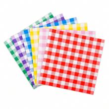 20 piezas de servilletas desechables a cuadros de alta calidad, de 13 pulgadas y doble capa, absorbentes, con opciones de multicolor para fiestas de cumpleaños, decoración de mesas, fiestas de carnaval, bodas, Día de la Madre, graduaciones, Eid, fiestas temáticas, mesas de postres y diversos festivales.