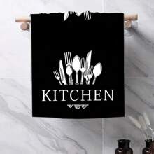 1pc/2pcs Buffalo Plaid Kitchen Towels, Soft & Absorbent Machine Washable Polyester Dishcloth, Perfect For Kitchen Decor, Cooking.Baking, Holiday Decor & Bathroomssentials, TableDecor, Kitchen Supplies, Home Decoration, New Home Bathroom Housewarming Gift, Kitchen Towels